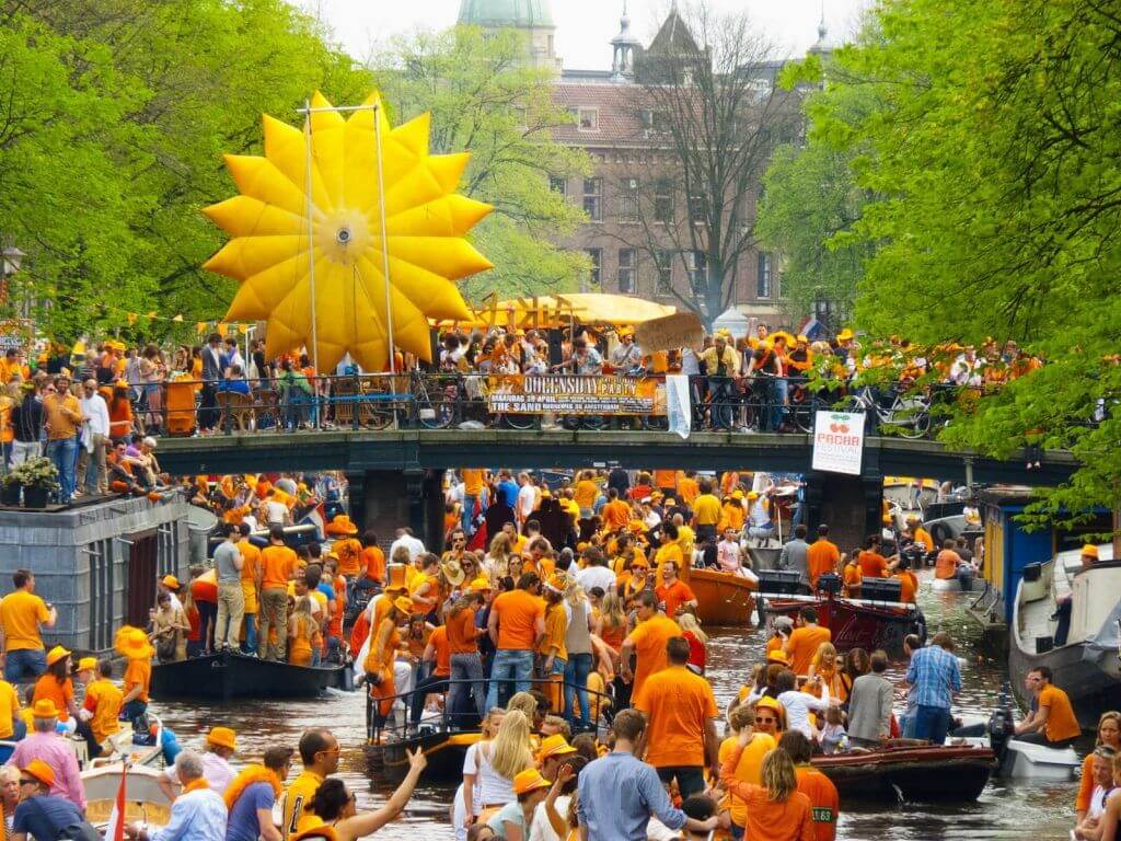 People Celebrating King's Day
