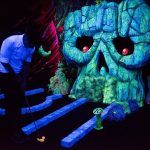 Glow in the dark mini golf