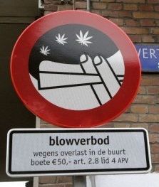 no marijuana sign