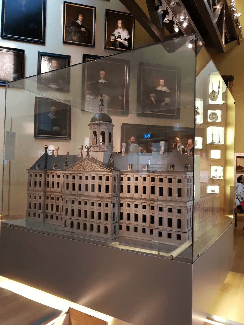 A replica of the royal palace on Amsterdam's Dam Square. While the king and queen do not live there, they do visit from time to time