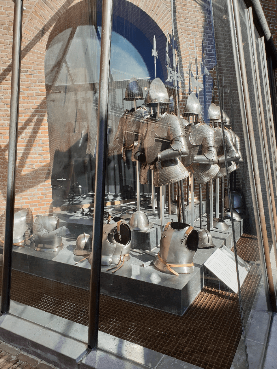 An impressive collection of knight's armours at the Amsterdam Museum