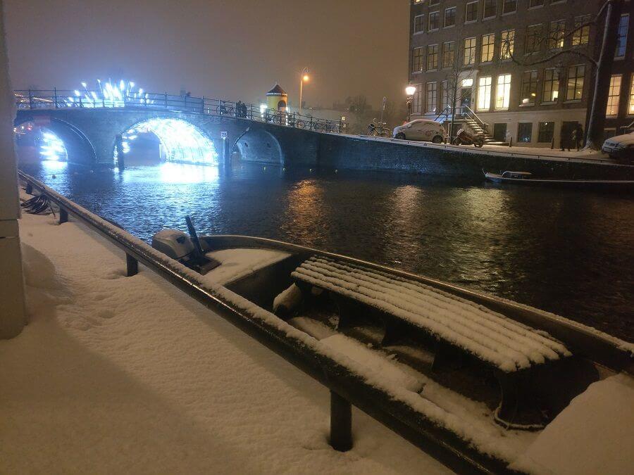Amsterdam Canal Belt as Winter Wonderland