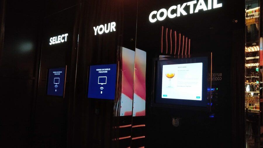 House of Bols - order screens for cocktails