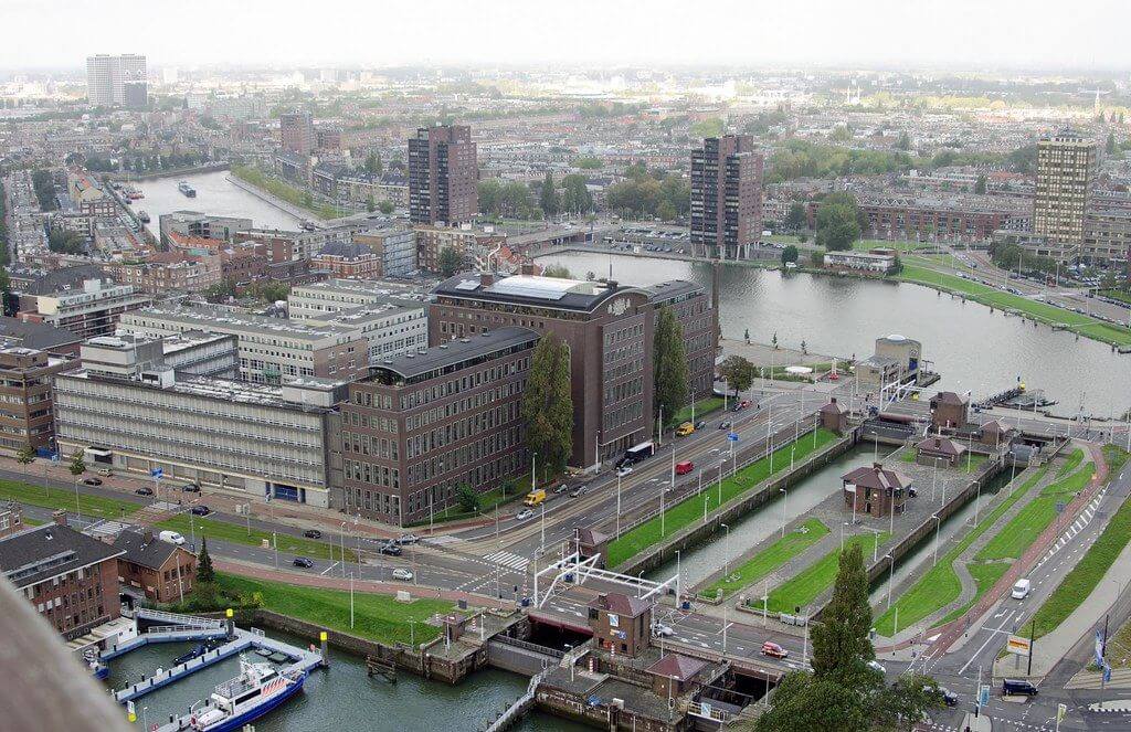 Euromast'tan Rotterdam şehri