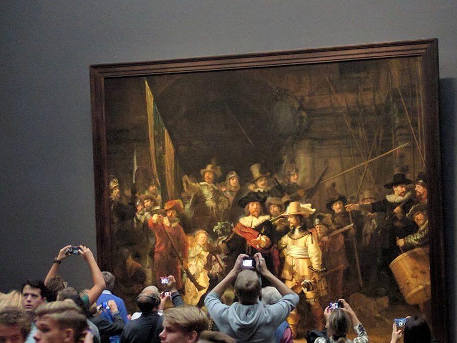 Night Watch by Rembrandt van Rijn in the Rijksmuseum
