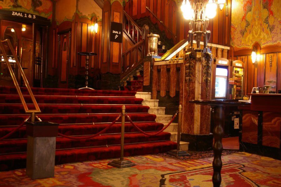Entrance to theatre Tuschinski Amsterdam