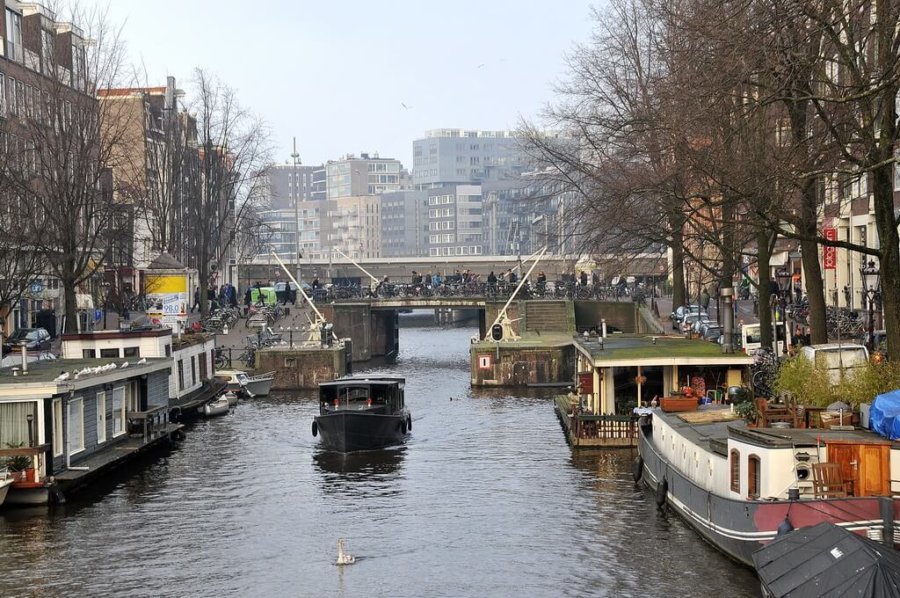 Houseboats in Amsterdam