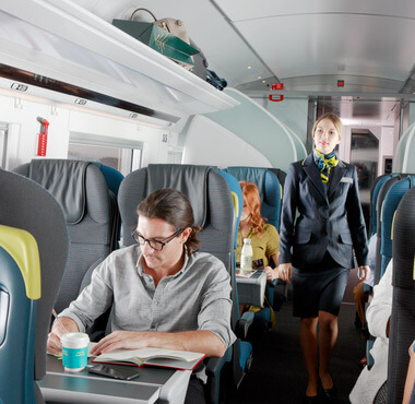 Eurostart train interior