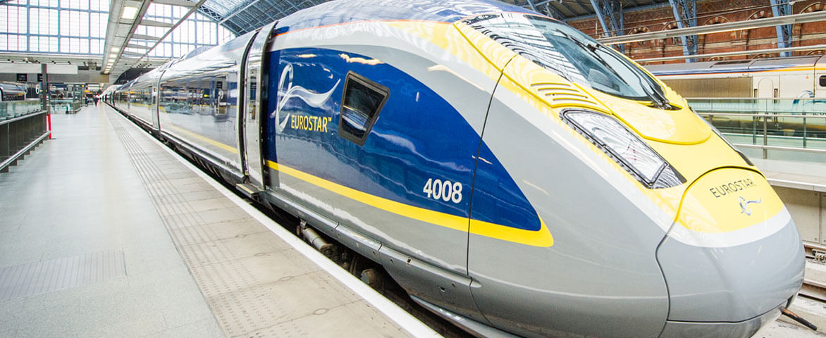Eurostar train london amsterdam Eurostar train travelling between London and Amsterdam