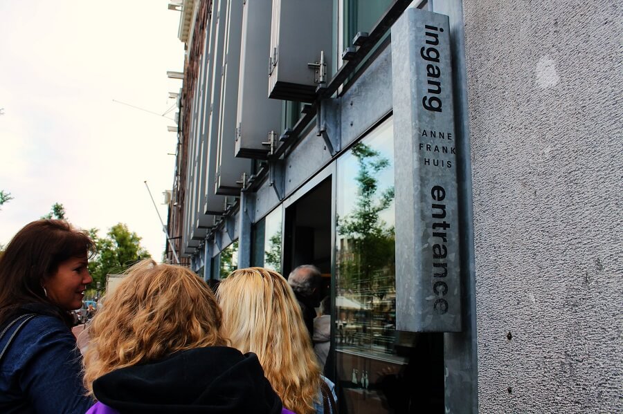 ingang anne frank huis