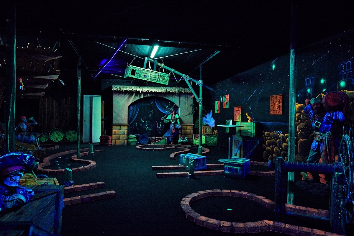 Aloha glow in the dark mini golf 2
