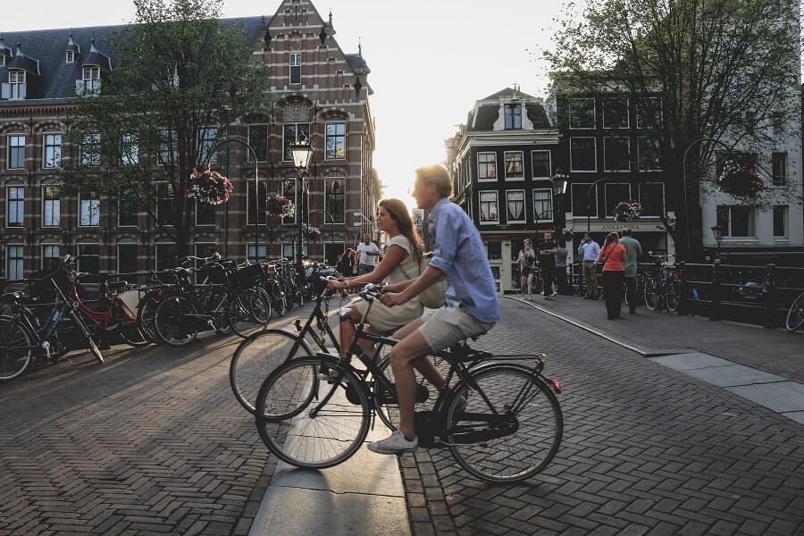 fietsen in Amsterdam