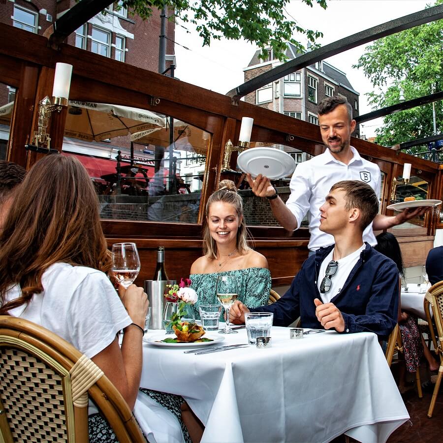 Luxury Canal Cruise with Dinner by Amsterdam Boats