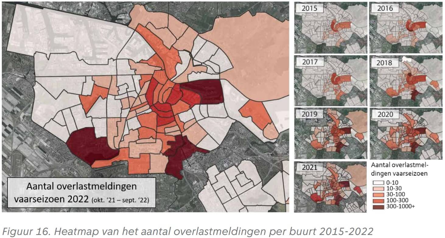 Heatmap overlast meldingen ontwikkeling Heatmap overlast meldingen ontwikkeling
