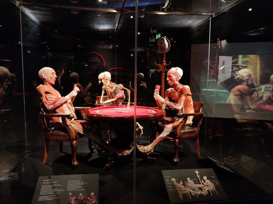 Body Worlds - giocatori di poker