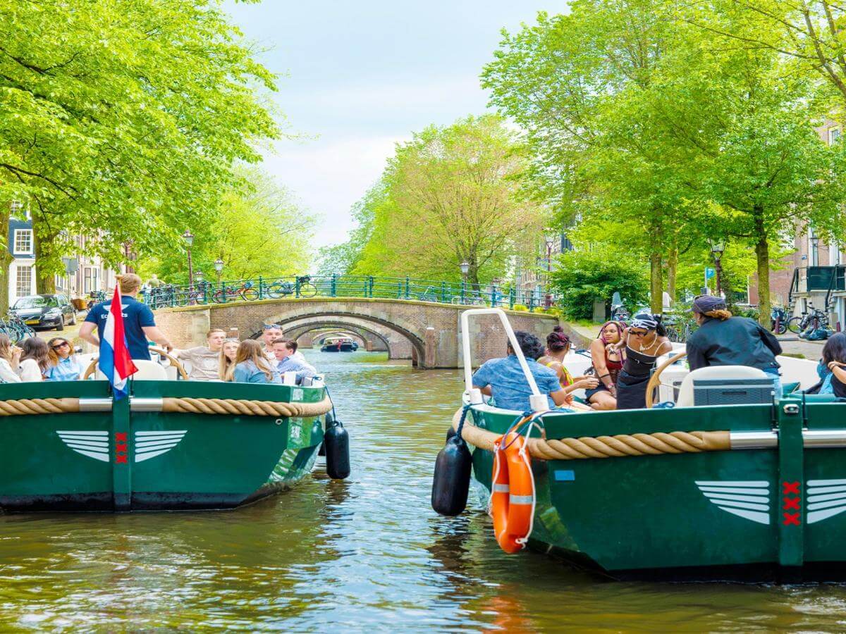 Eco Boat open ride Amsterdam