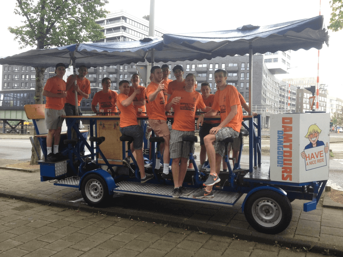 Damtours beer bike ride