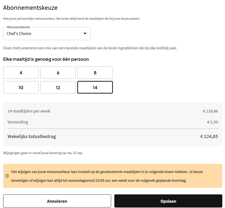 Factor subscription options