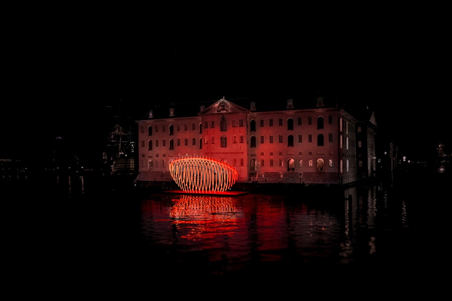 Whale fall - Amsterdam Light Festival 2025