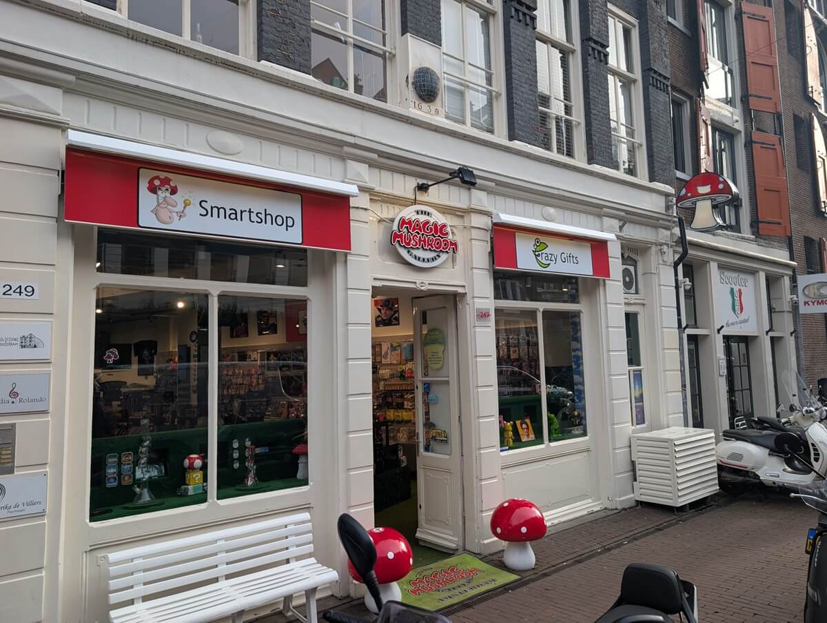 Der Smartshop Magic Mushroom Gallery – Ladenfront Spuistraat Der Smartshop Magic Mushroom Gallery – Ladenfront Spuistraat
